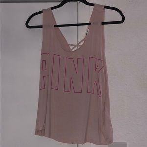 pink tank top